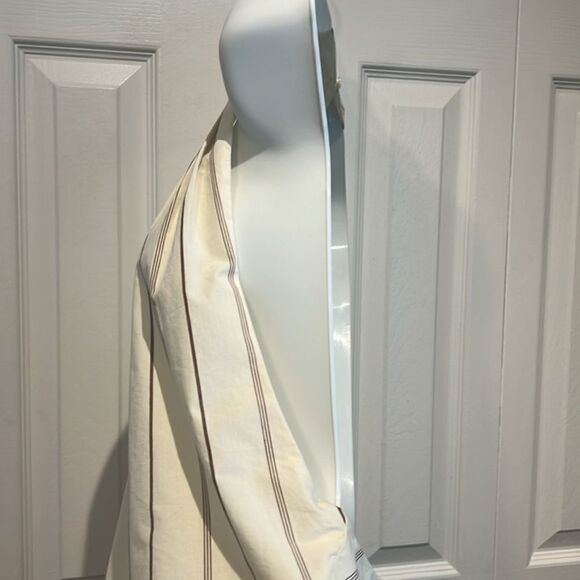 Banana Republic Cream/ Brown Striped Halter‎ Backless Top Size M Nwt - Picture 11 of 14